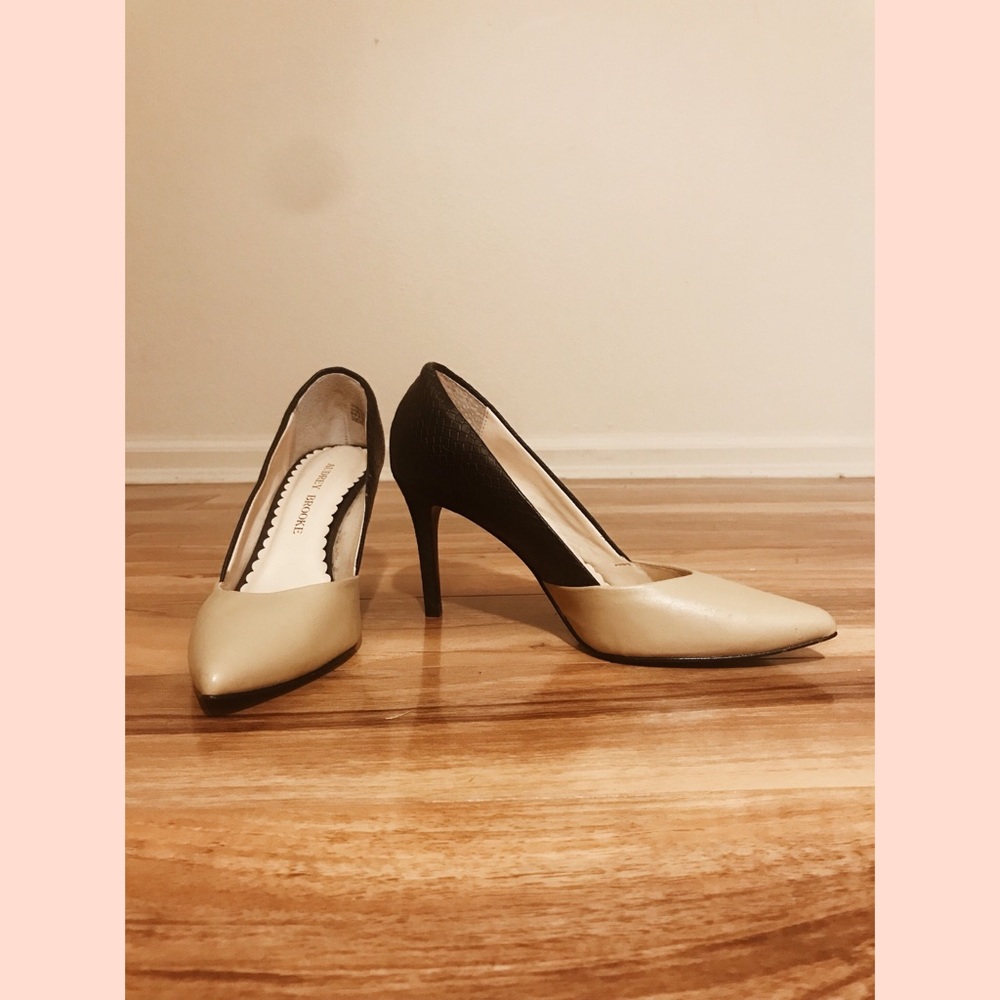 Unique Black and Cream Heels